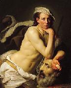 Self portrait as David with the head of Goliath  Johann Zoffany